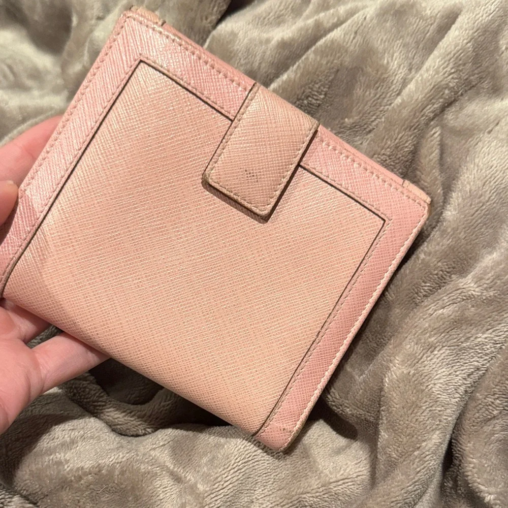 RARE Salvatore Ferragamo Gancini Saffiano Leather Compact Wallet